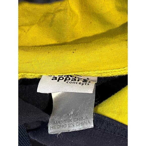 Texas Navy Blue Yellow Pullover Hoodie Mens XL - Picture 3 of 4